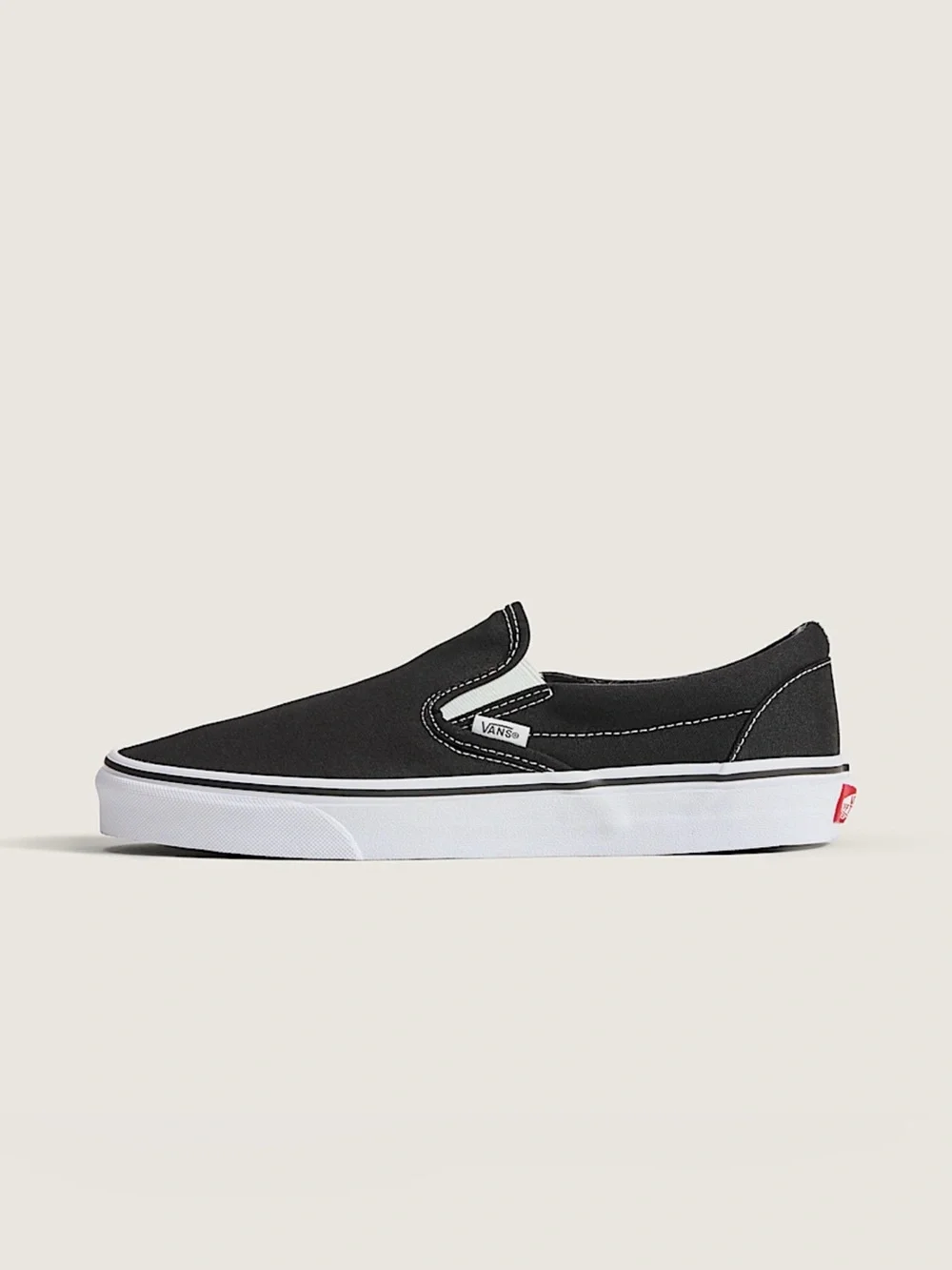 Vans Black and White Classic Slip-On Loafer